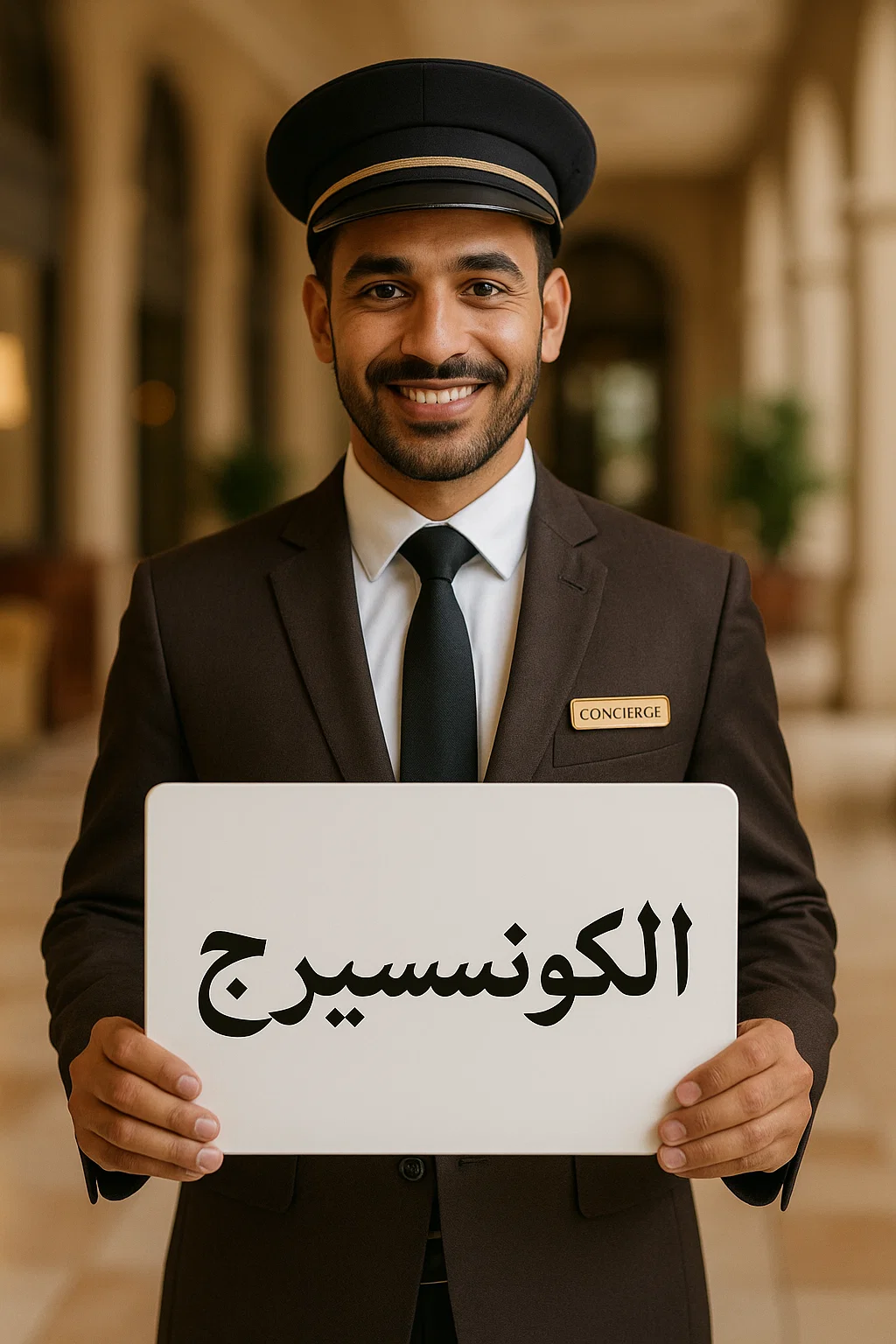 الكونسيرج - استخدام لوحة الترحيل (Placard/Paging Board) لاستقبال النزلاء في الفنادق