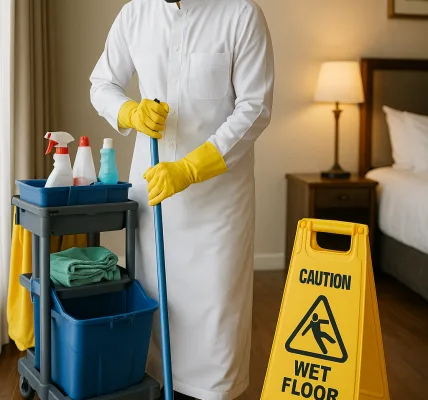 طرق تنظيف وصيانة الأرضيات المختلفة من قبل الإشراف الداخلي