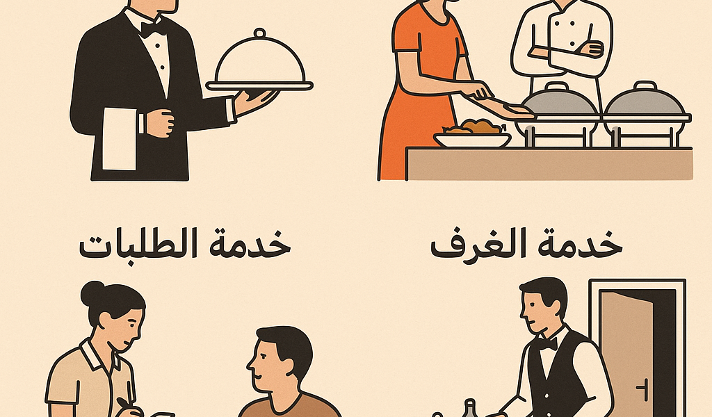 أنواع خدمات الأغذية والمشروبات في الفنادق والمطاعم