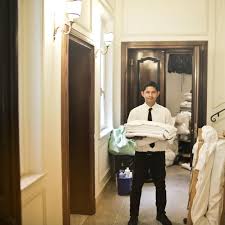 Housekeeping work in hotels