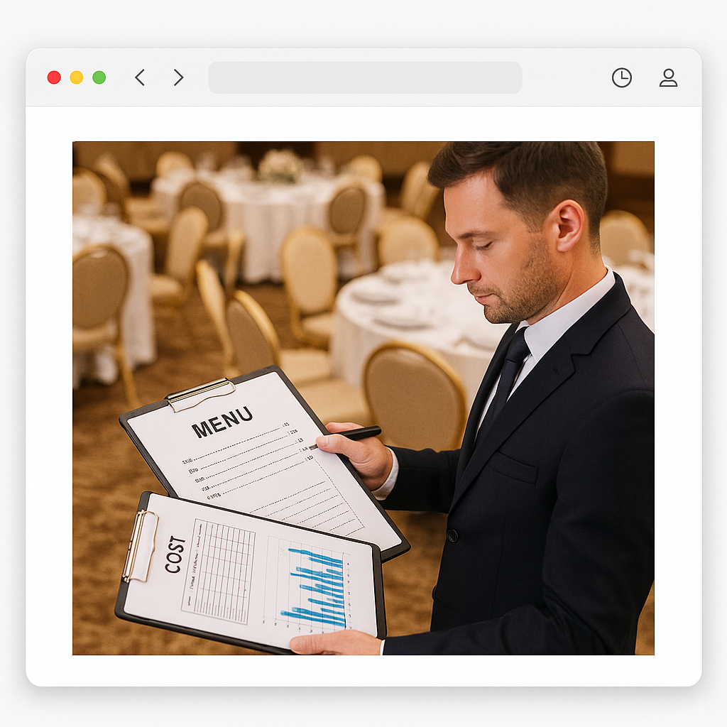 السياسات والإجراءات - المناسبات و الولائم- هندسة القوائم ومراقبة التكاليف في الولائم