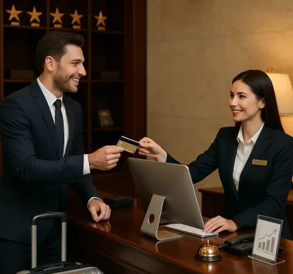 نصائح تحسين مبيعات غرف النزلاء في مكتب استقبال الفندق