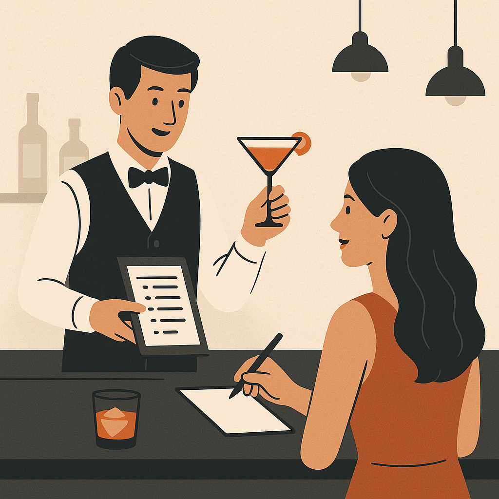 السياسات والإجراءات-البار/الصالة-تسجيل طلبات المشروبات