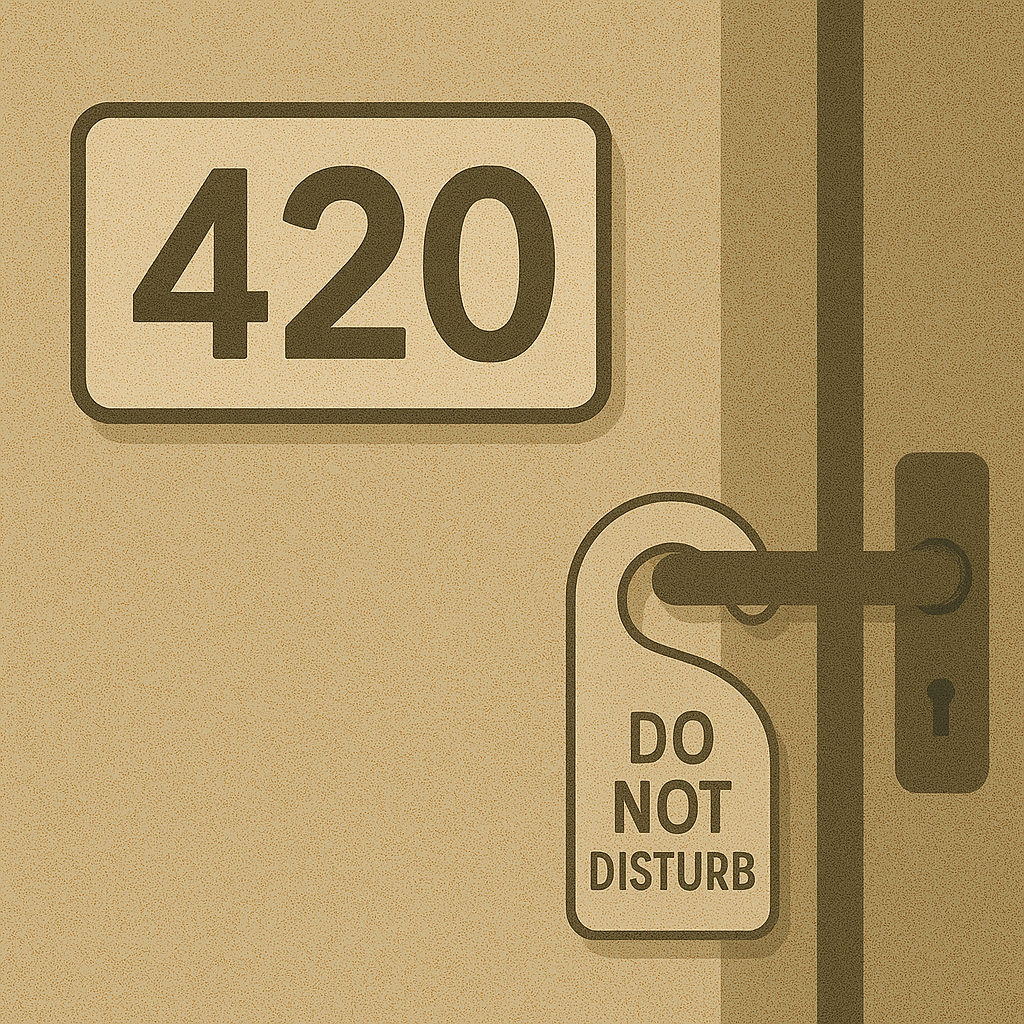 سر الغرفة 420 في الفنادق