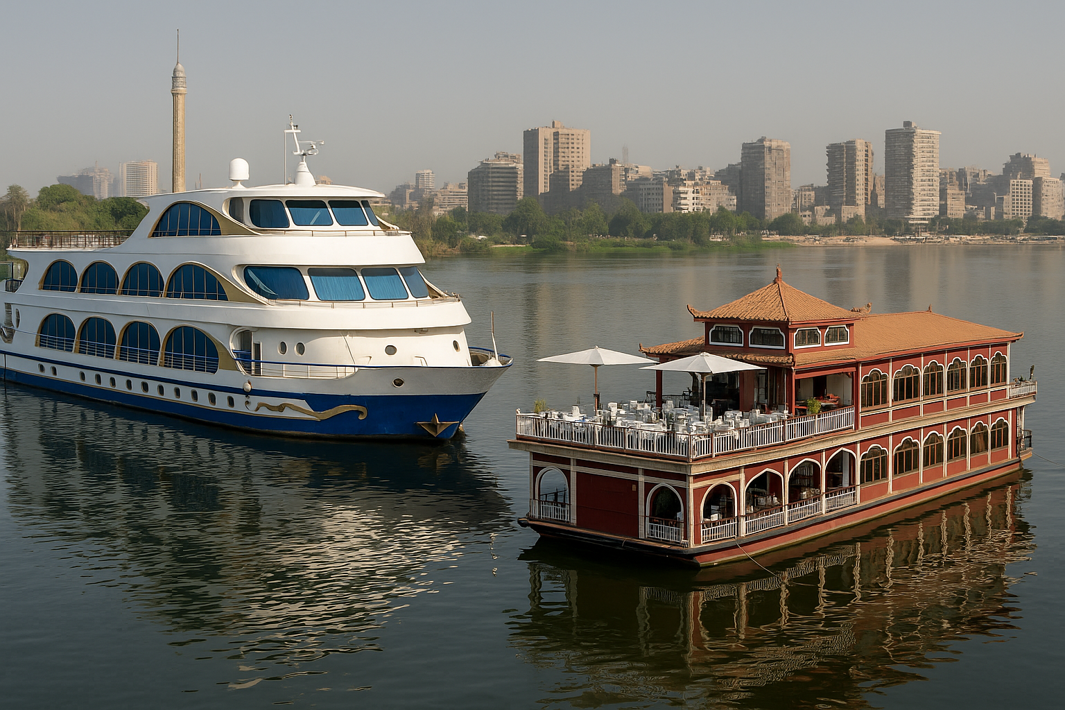 المطاعم والفنادق العائمة.. كنز سياحي تحت رحمة «الرسوم»