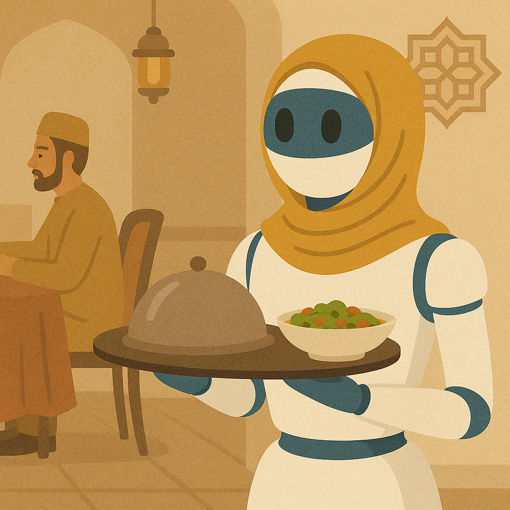 للمرة الأولى فى أفغانستان.. روبوت يقدم الأطعمة بأحد المطاعم