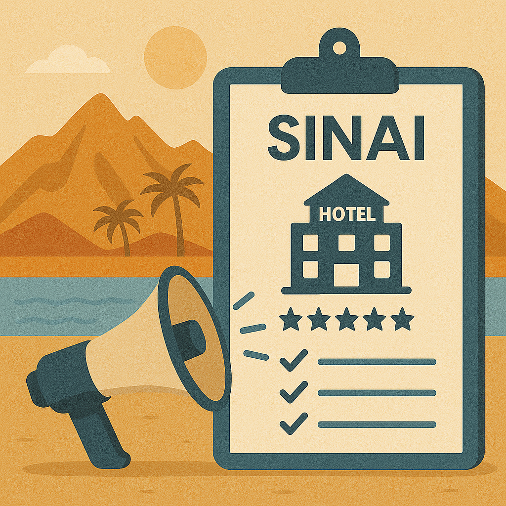 معايير تقييم فنادق جنوب سيناء - M A hotels | إم ايه هوتيلز