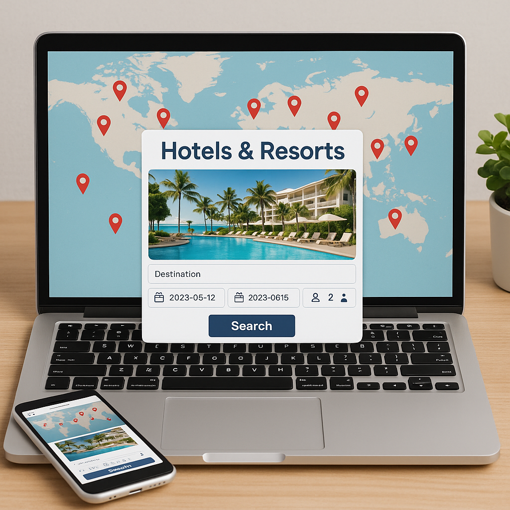 نظرة على مواقع حجز الفنادق والمنتجعات حول العالم