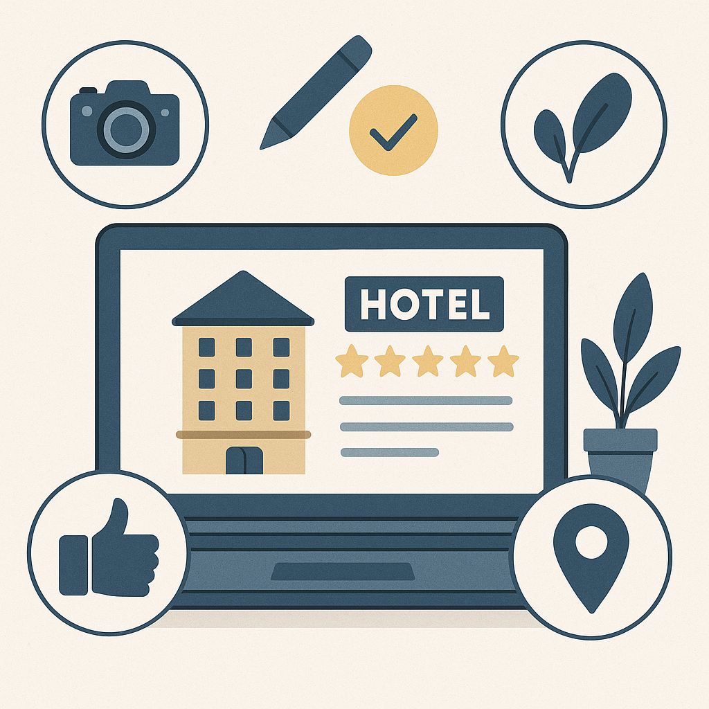 نصائح لتحسين صفحة الفندق على مواقع الحجز الإلكتروني