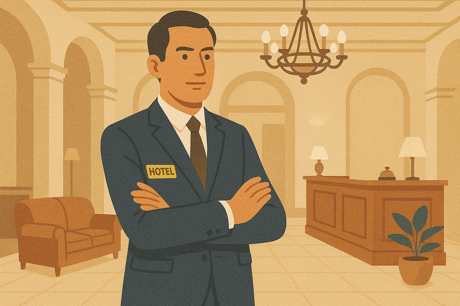 دور مدير الفندق في تحقيق التميز التشغيلي اعمل صورة تعبر عن المقال من غير كتابه