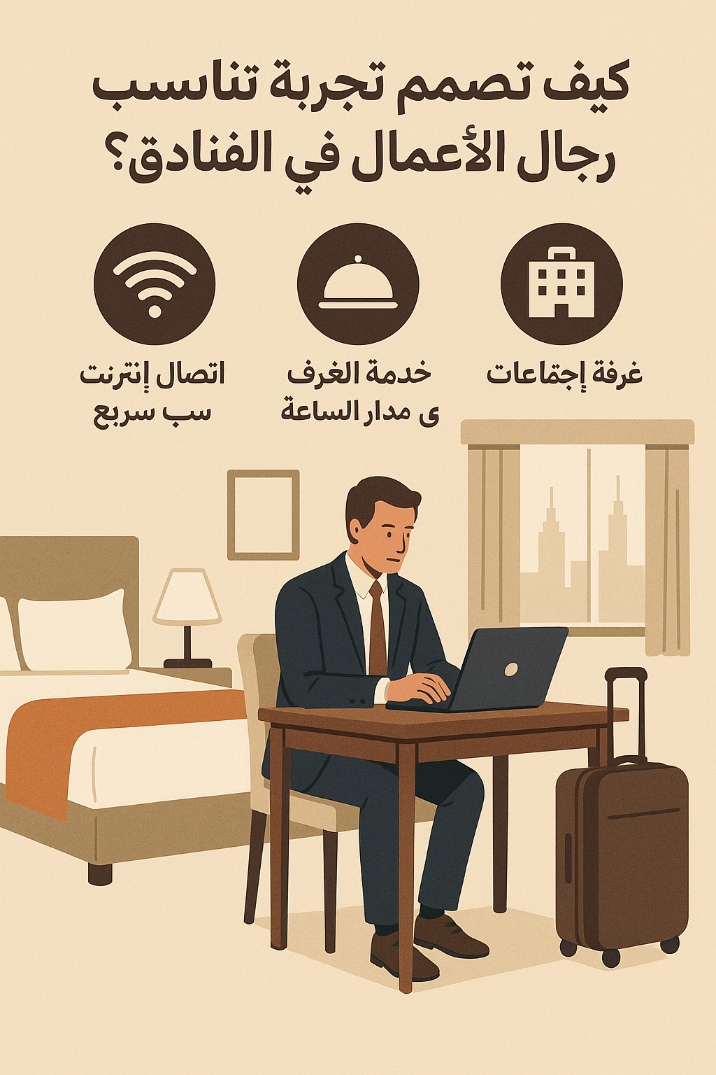 كيف تُصمم تجربة تناسب رجال الأعمال في الفنادق؟