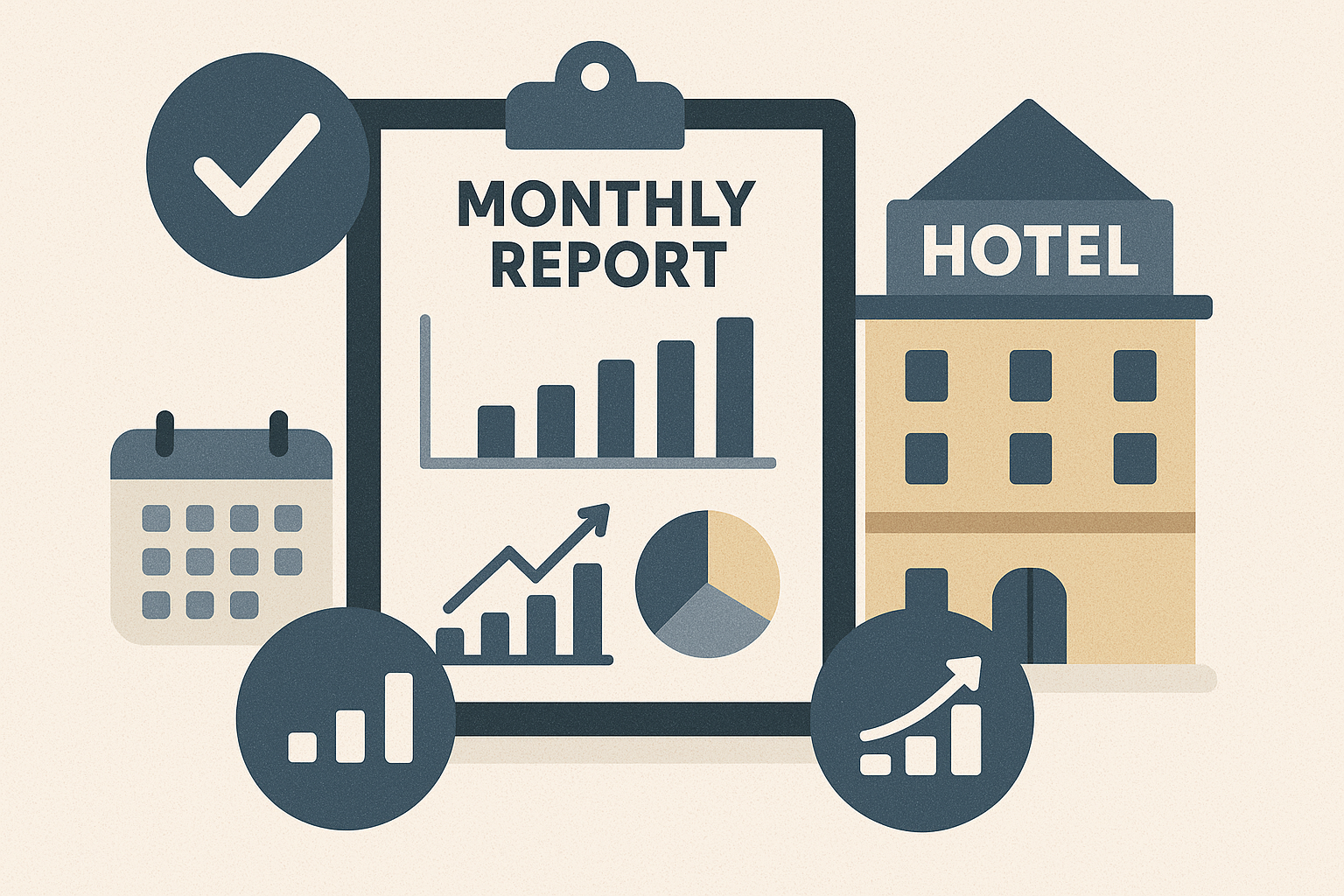 كيف تُعد تقارير أداء شهرية لمتابعة نجاح الفندق؟