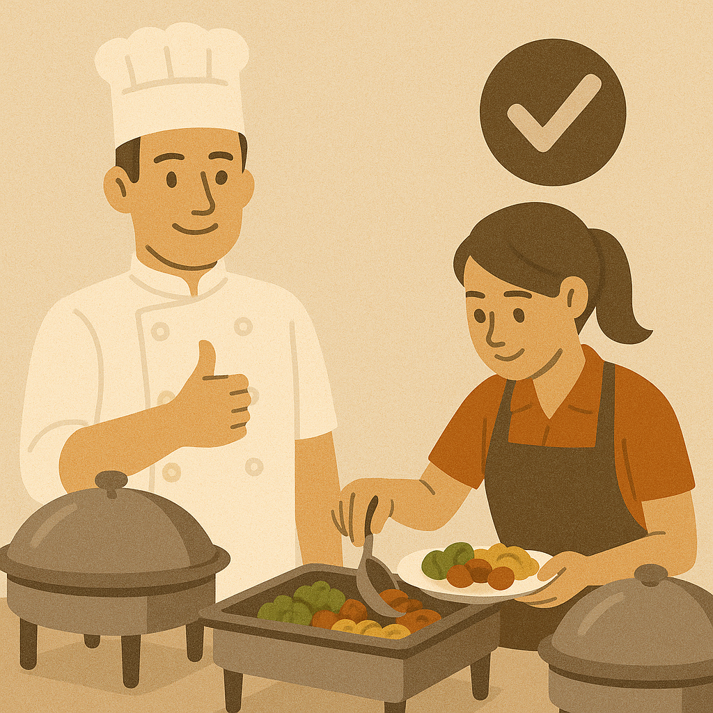 إدارة الجودة والتأكد من تقديم الطعام بكفاءة: سر نجاح البوفيه الفندقي