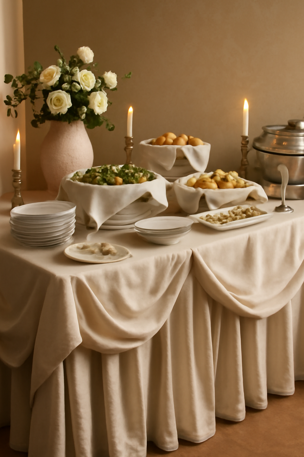 فن التفاصيل: استخدام الأقمشة واللينين لإبراز أناقة بوفيهات الفنادق