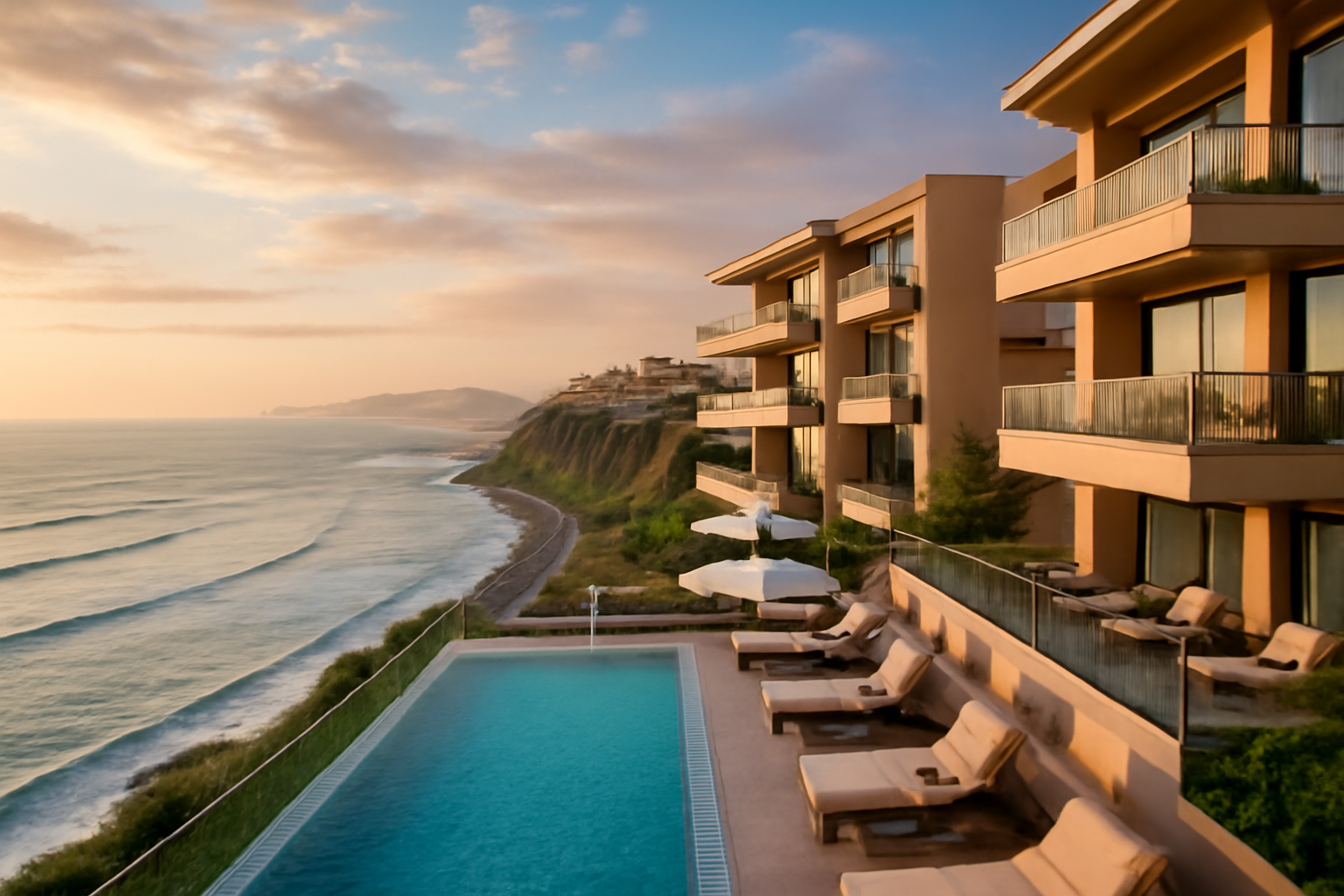 فنادق راقية بإطلالات على المحيط الهادئ في ليما اعمل صورة تعبر عن المقال من غير كتابه