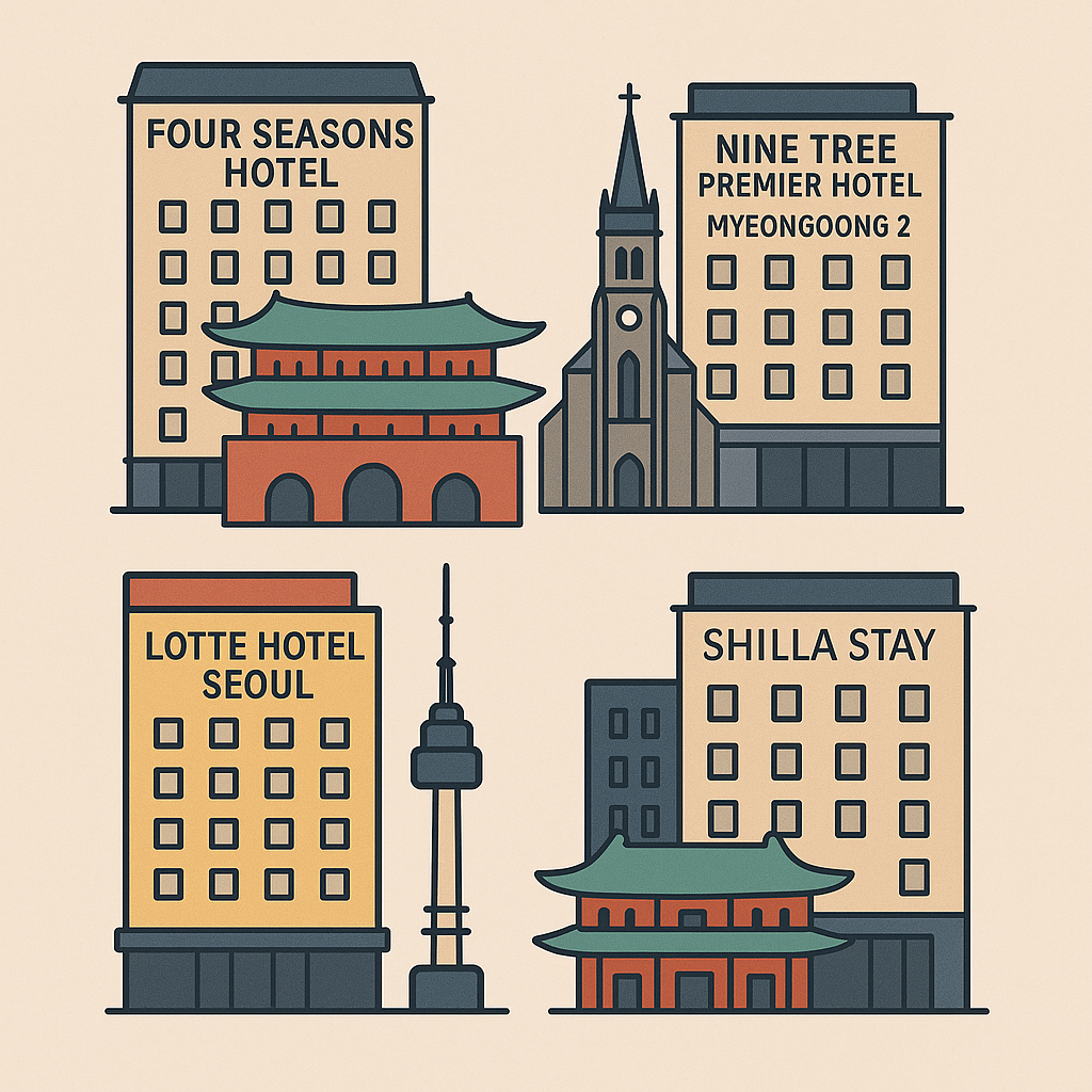 أفضل فنادق سول بجوار المعالم السياحية