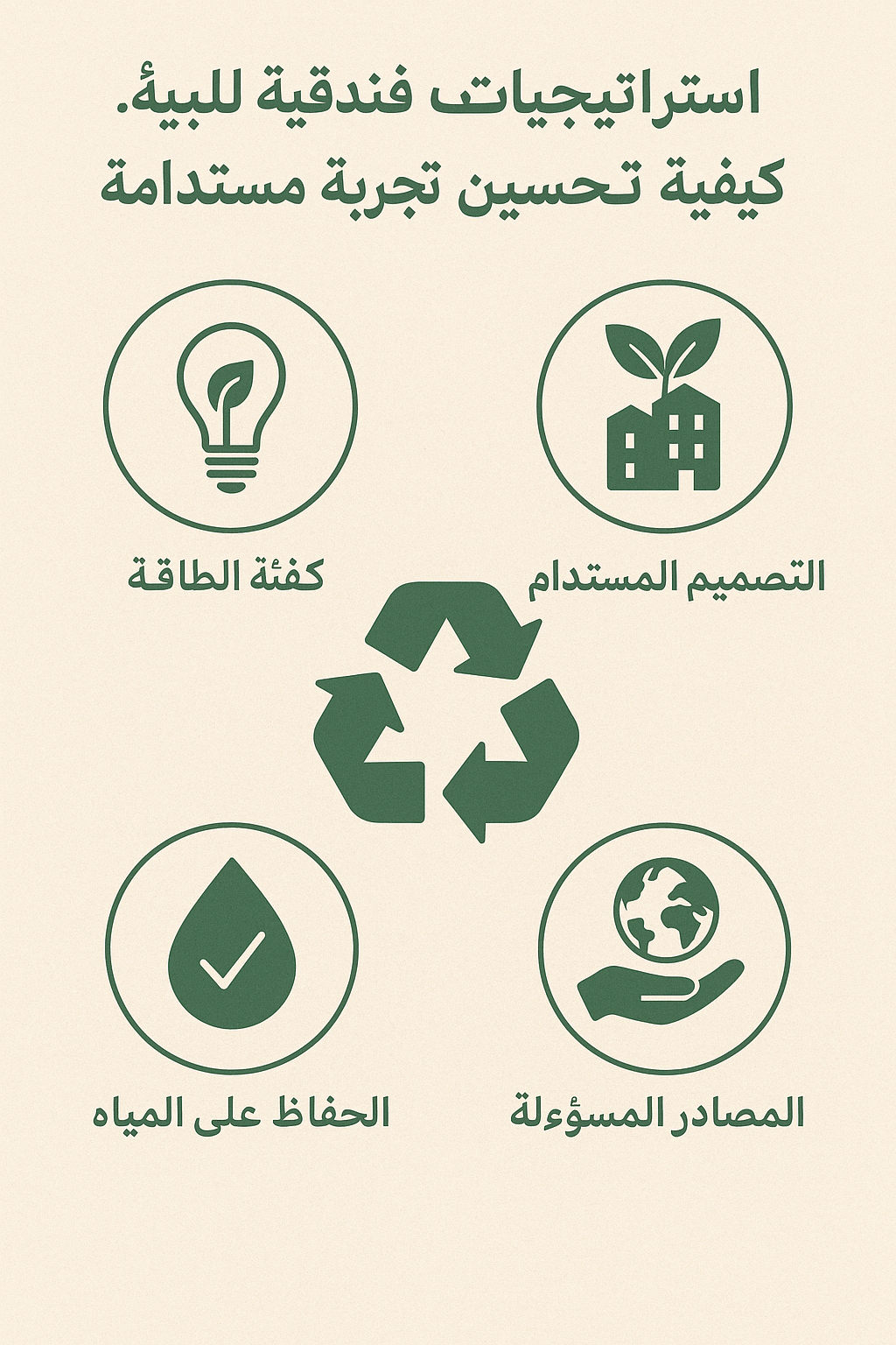 استراتيجيات فندقية صديقة للبيئة.. كيفية تحسين تجربة مستدامة