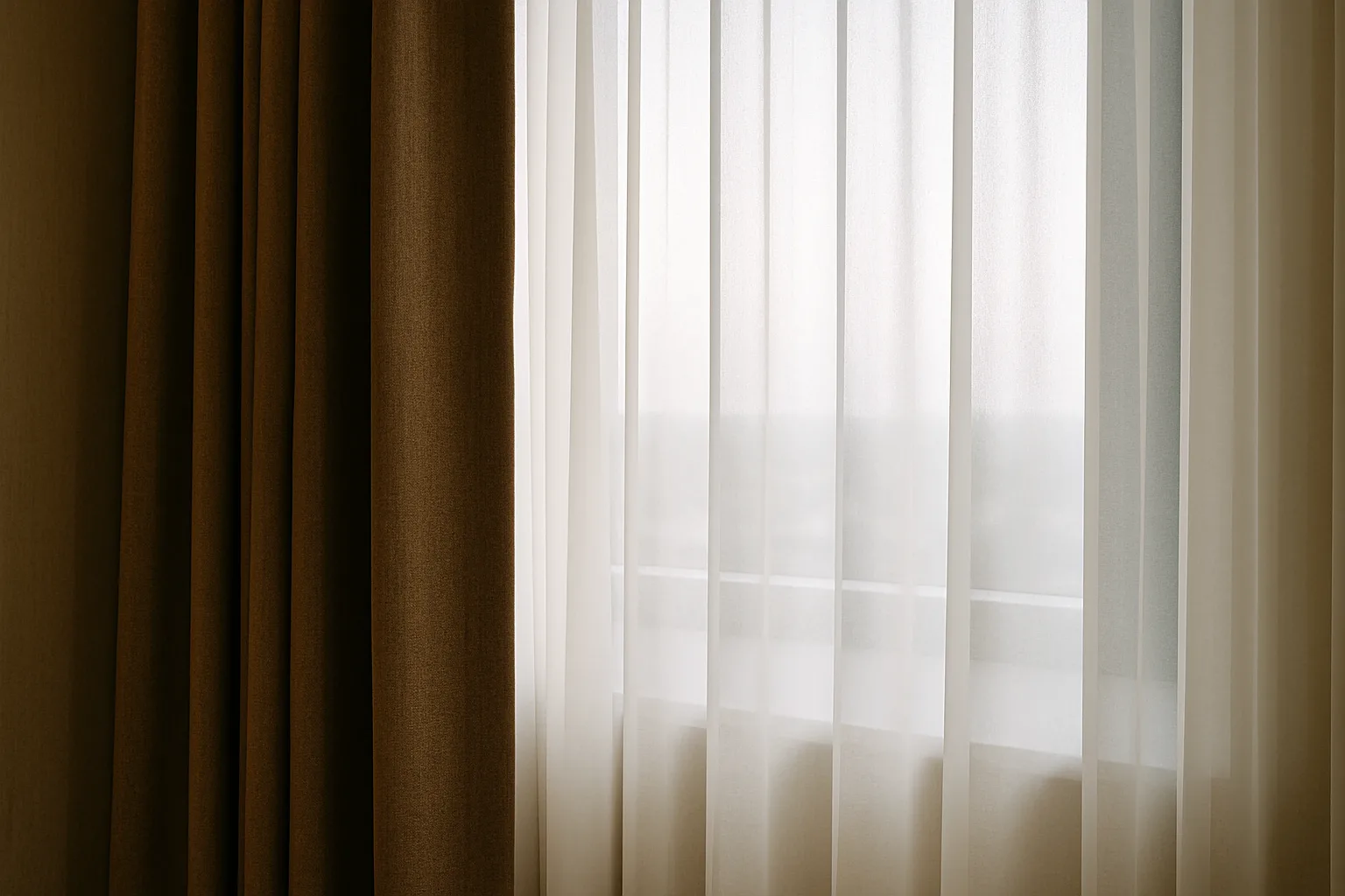 الستارة الشفافة خلف السميكة.. هل تؤثر على جودة النوم؟