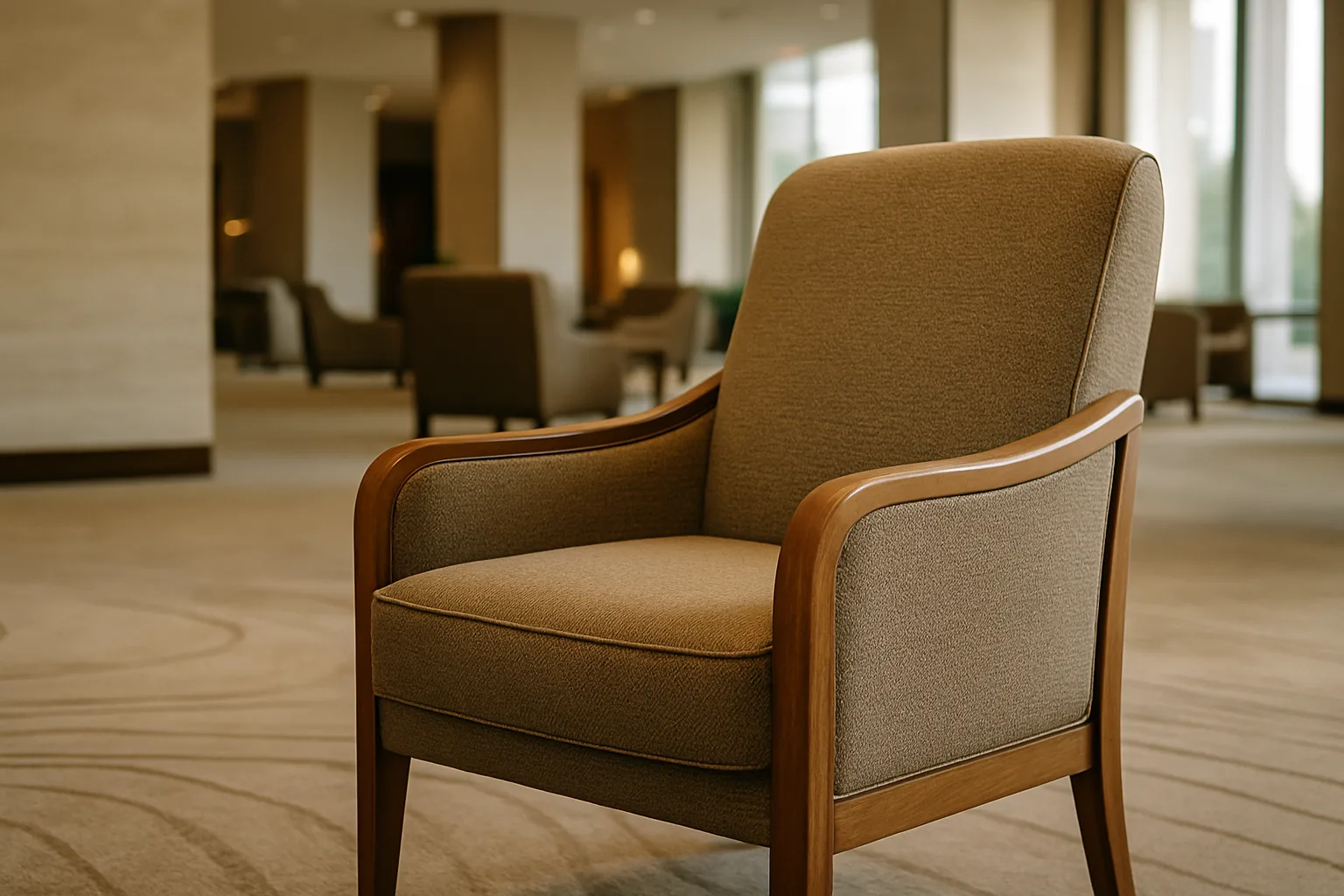 شكل الكرسي في بهو الفندق.. كيف يؤثر على مدة الجلوس؟