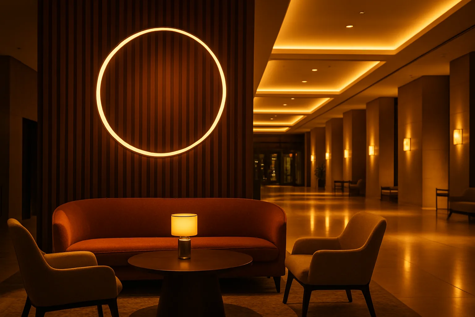 كيف تؤثر مؤثرات الإضاءة في اللوبي على قرارات الحجز؟