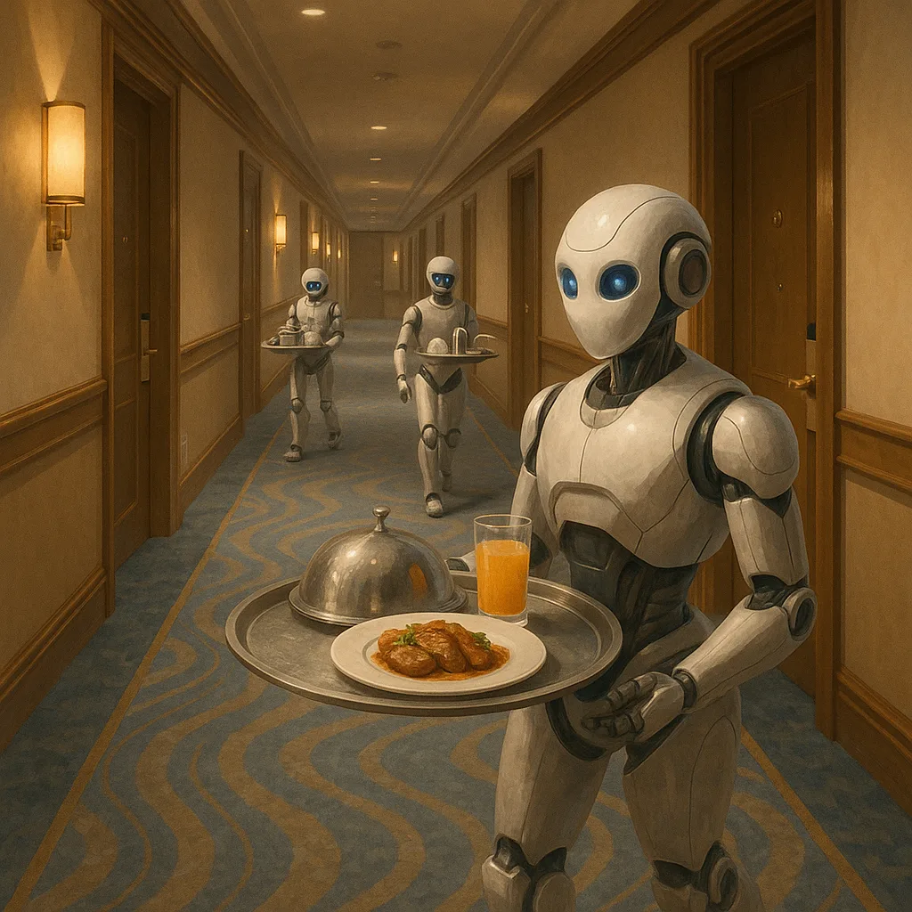 روبوتات خدمة الغرف تغزو الفنادق العالمية