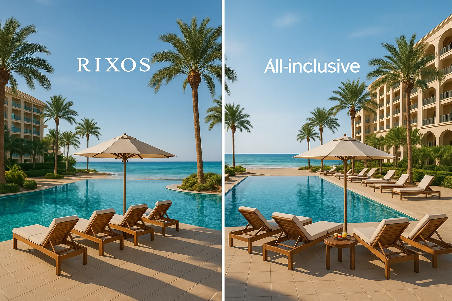 الفرق بين ريكسوس والفنادق الشاملة الأخرى… من يتفوّق؟