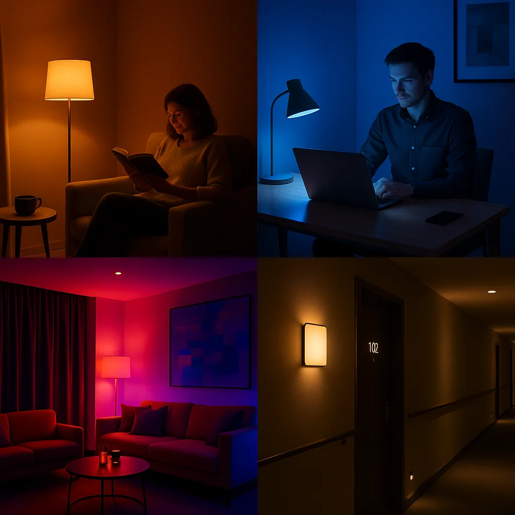 كيف تُبرمج الإضاءة الداخلية لتناسب مزاج كل نزيل؟