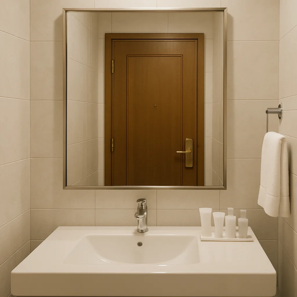 زاوية المرآة داخل الحمام.. كيف تؤثر على راحة الضيوف من ثقافات محافظة؟