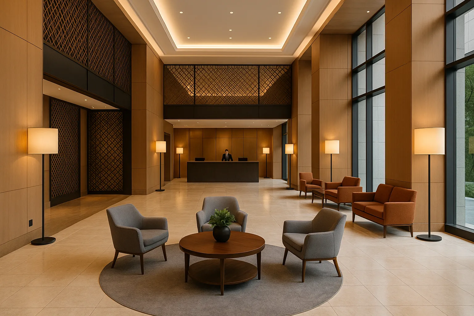 الهندسة النفسية في تصميم بهو الفنادق.. أكثر من مجرد استقبال