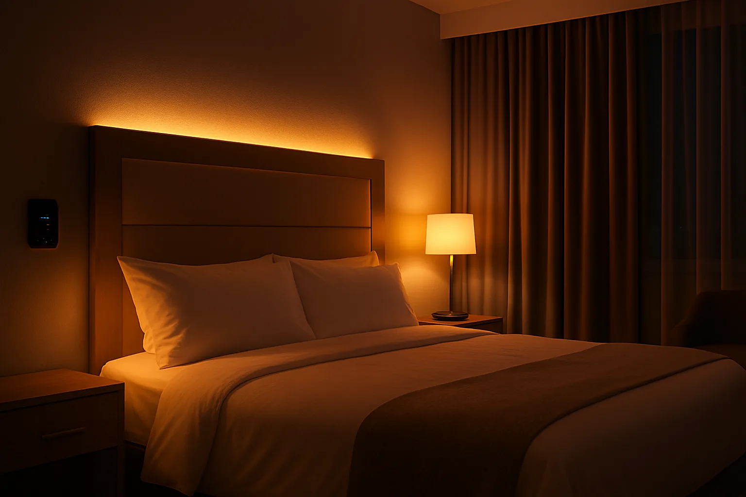 كيف يمكن لإيقاع الإضاءة الليلية أن يُبرمج نوم الضيوف؟