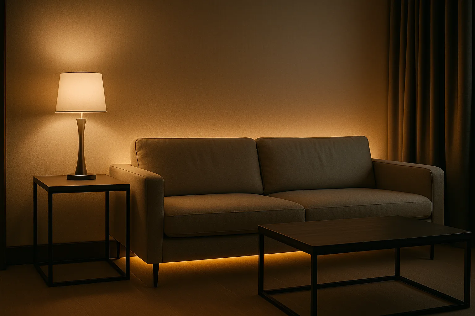 الإضاءة الخلفية للأثاث.. كيف تخلق الفنادق إحساسًا مخمليًا بالهدوء؟