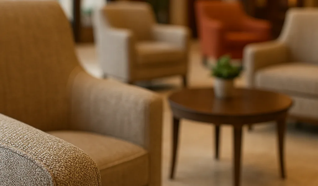 ملمس مقاعد اللوبي.. رسالة غير مرئية عن مستوى الفخامة؟