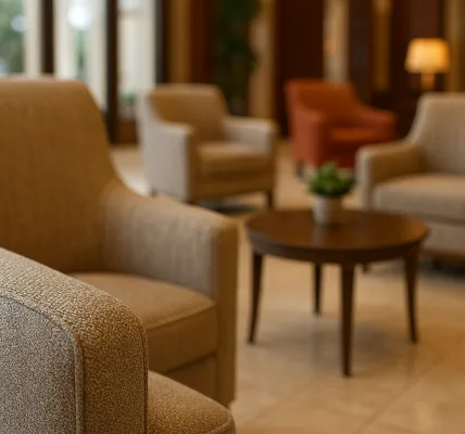 ملمس مقاعد اللوبي.. رسالة غير مرئية عن مستوى الفخامة؟