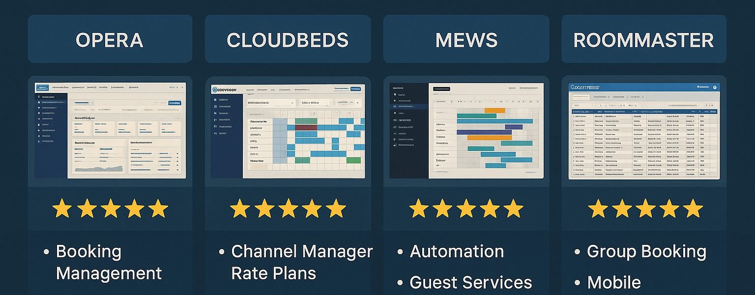 أفضل أنظمة PMS للفنادق الكبرى 2025.. مقارنة تفصيلية لأهم الحلول العالمية