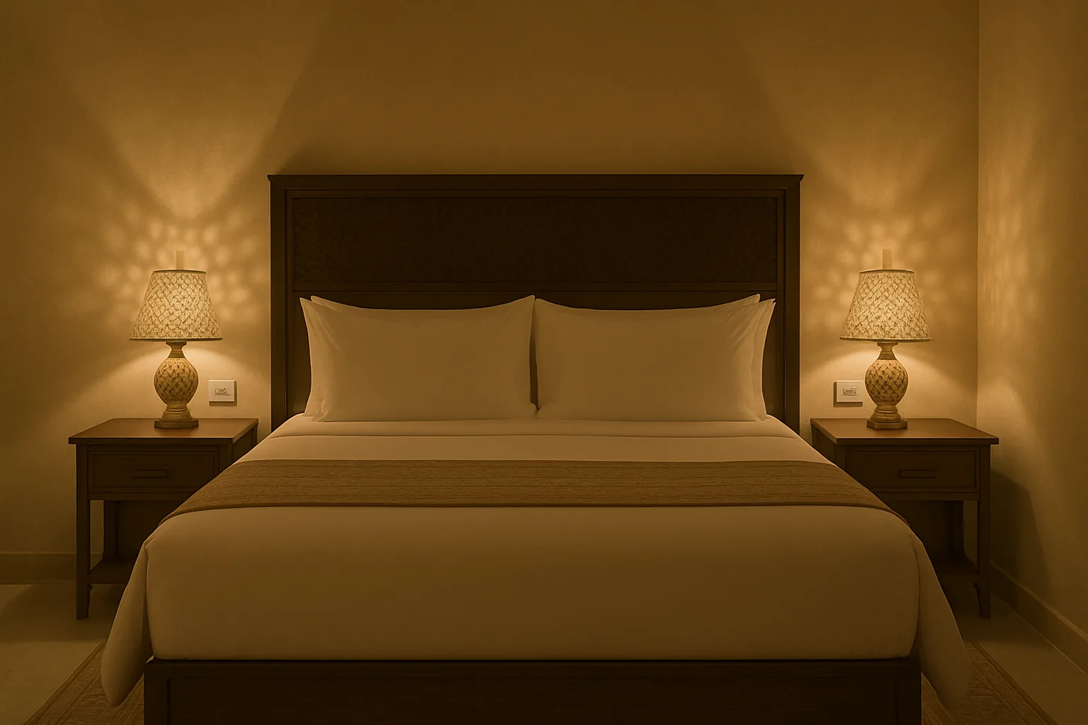 ارتفاع الطاولات بجانب السرير.. تفصيلة تحدد راحة النزيل ليلًا؟