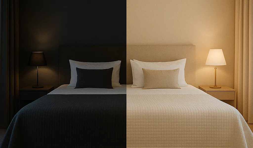 الألوان الداكنة مقابل الألوان الفاتحة في الأجنحة.. أيهما يعزز الخصوصية؟