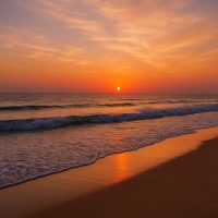 Ashkharah Beach Sunset – غروب الشمس على شاطئ الأشخرة