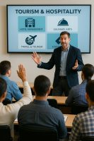 محاضرة تفاعلية في كلية السياحة والفنادق