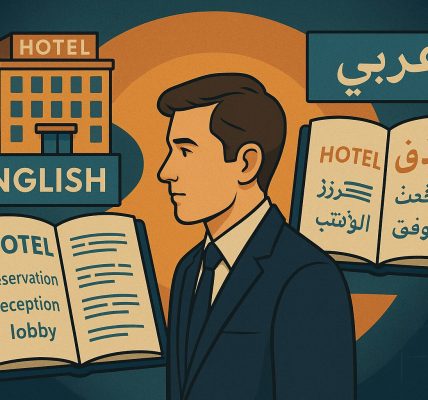 أكثر من 200 مصطلح فندقي بالإنجليزية والعربية — نسخة 2025