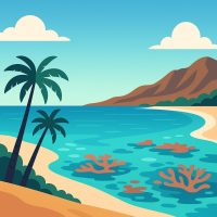 شاطئ مقنا بمياهه الفيروزية وشعابه المرجانية