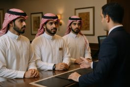 طلاب في تدريب عملي ضمن برامج وزارة السياحة السعودية