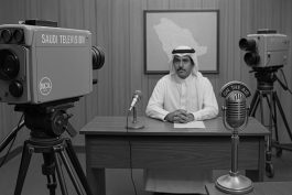 لقطة أرشيفية تعكس تاريخ الإعلام السعودي