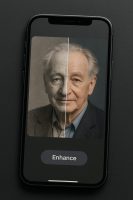 واجهة تطبيق Remini الذي أعاد تعريف ترميم الصور القديمة والضعيفة