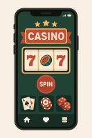 واجهة كازينو رقمي على الهاتف المحمول
