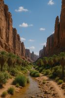 وادي الديسة من أجمل الوجهات الطبيعية في تبوك