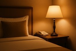 الإضاءة الدافئة تخلق أجواء مريحة تعزز من تجربة النزيل