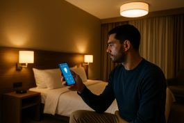 الغرف الذكية تسمح للنزيل بالتحكم الكامل في الإضاءة والتكييف من هاتفه
