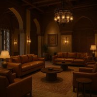 ردهة فندقية تعبق برائحة العود وتجمع بين الطابع التراثي والرفاهية العصرية