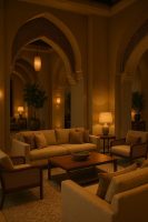 ردهة فندقية تعبق برائحة عود خفيفة تعكس الطابع المحلي الفاخر