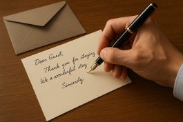 رسالة مكتوبة بخط اليد تبقى في ذاكرة النزيل لسنوات